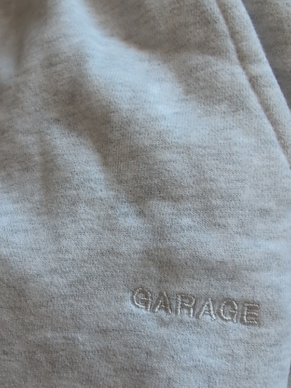 NWOT Garage Light Gray Fleece-Lined Wide Leg Sweatpants Xxs - Picture 5 of 5